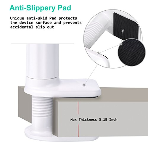 image for GloryBear Cell Phone Tablet Stand Holder Clip with Grip Flexible Long 