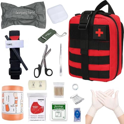 Erste Hilfe Set, Medizinische Taktische Tasche,Medizinische Tasche für Camping, Jagd, Wandern, Zuhause,Auto und Abenteuer,Trauma Kit,Military Combat S