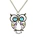 Caetle Big Eye Hollow Owl Bird Love Lover Chain Necklace
