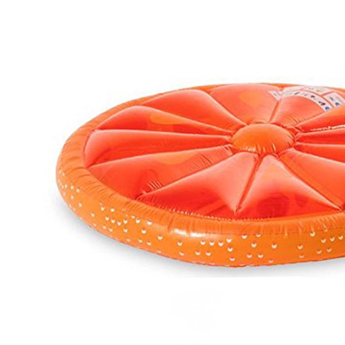 Swimline 60-Inch Inflatable Heavy-Duty Swimming Pool Orange Slice Float | 9054