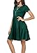 levaca Womens Summer Casual Dresses Beach Coverup Loose Short Sleeve T Shirt Dress 2025 Midi Outfit Sundress Green L