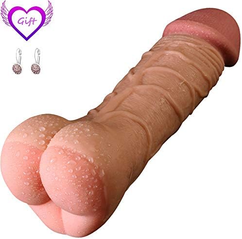 KJDFHGG Male and Gay Hands-Free Toy with Sǚction Cup Body Neck Back Relaxation Mássager Super Long Personal Wand Toy Female KJDFHGG (Color : Flesh)