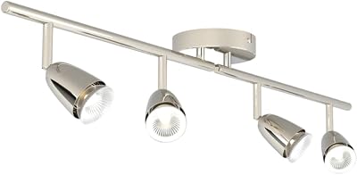 National Lighting Led Ceiling Lights Rotatable 4 Way Chrome GU10 Compatible