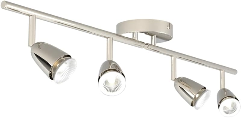 National Lighting Led Ceiling Lights Rotatable 4 Way Chrome GU10 Compatible