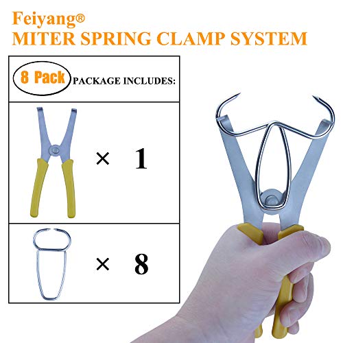 Feiyang Miter Spring Clamps Kit For Moldings & Wood Trim & Woodworking & Picture Frames