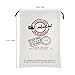 HBlife Personalized Santa Sack, Christmas Gift Bag Santa Bag Cotton with Drawstring Size 27.6 x 19.7 Inch (White)
