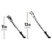 BV Bicycle Adjustable Center Kickstand for Bike 24 to 28 Inch, Silver