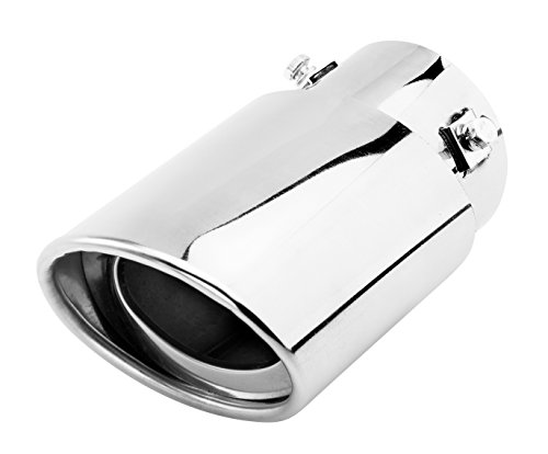 Oda 63mm Inlet Dia Exhaust Tips Stainless Steel Car Exhaust Muffler Modified Tailpipe A143 Oblique Mouth Oval