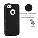 iPhone 5C Case, FOGEEK Dual layer Anti Slip 360 Full Body Cover Case PC and TPU Shockproof Protective for Apple iPhone 5C ONLY(Black)