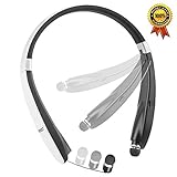 Foldable Bluetooth Headset, Hobest Wireless Bluetooth 4.1 Sports Headphones,Retractable Sweatproof Neckband Design Bluetooth Stereo Earphones for Bluetooth Enabled Devices-SX991