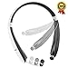 Foldable Bluetooth Headset, Hobest Wireless Bluetooth 4.1 Sports Headphones,Retractable Sweatproof Neckband Design Bluetooth Stereo Earphones for Bluetooth Enabled Devices-SX991
