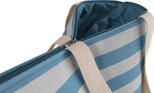 normani Extra große Tasche mit Henkeln - Shopper - Strandtasche mit Stroh 30 Liter Farbe Blau – Bild 3