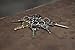 KEY-BAK Key Spider Key Chain Accessory with 5 Split Rings, Chrome Finish
