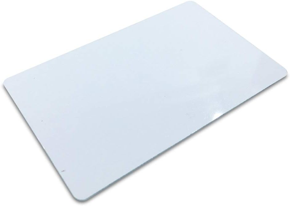 Ebamaz 50pcs Thick 0.45mm Sublimation Metal Business Cards Aluminum Blanks 3.4x2.1X0.018 inch for Color Print/UV Print/Custom Laser Engrave (Pearl White) - Image 3