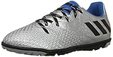 adidas Performance Kids' Messi 16.3 Turf Soccer Cleats, Silver Metallic/Black/Shock Blue, 4 M US Big Kid