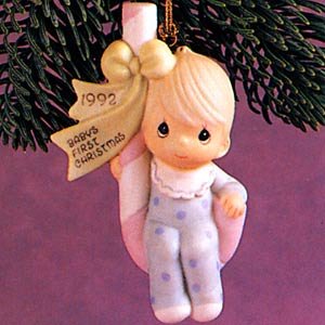 precious moments baby's first christmas ornaments