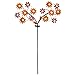 Collections Etc Spinning LED Sunflower Garden Yard Stake Decor