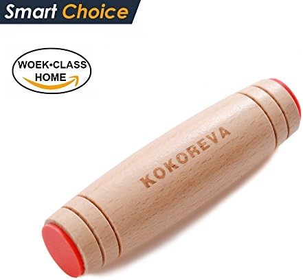 Amazing KOKOREVA Rollver Decompression magic stick desk toys game Spinner Stick coupons for teens Adult toys Educational Stick Toy handmade (red)