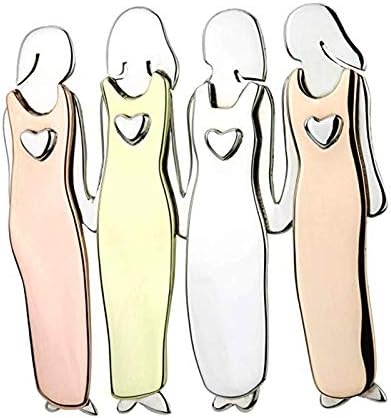 Best Friends Sisters Brooch 2-6 People Good Friend Brooch Jewelry Accessories Pin for Lady Xmas or Holiday Gifts