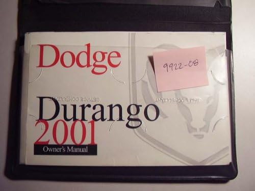 2001 Dodge Durango Owners Manual Paperback – 2001