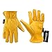 Kim Yuan Winter Warm Work Gloves 3M Thinsulate Lining Perfect for Gardening/Cutting/Construction/Motorcycle 1 Pair (XL, YELLOW)