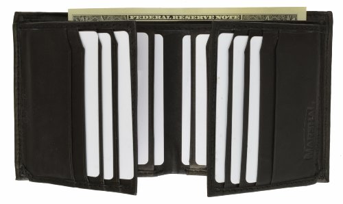 Bifold Business Credit Card Case Leather Wallet #2192CF