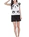 MyFav Big Girls Cute Panda Pajamas Sleeveless Cartoon Nighty Sleepwear Shorts