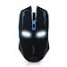 E-TECHING 2.4GHz Wireless Optical Mouse with 6 Buttons, 4 DPI Levels with USB Wireless Receiver(Black)