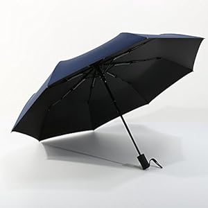 YYTT Crown Coast Travel Regenschirm Winddicht Leichte Herren Und Kinder Multi-Color Compact Travel Regenschirm Automatische Öffnung Stark Und Portable,Navy