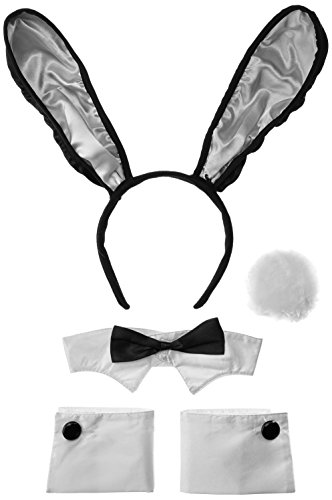 Music Legs Women's Bunny Accessory Kit, Black/White, One Size