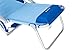 #WEJOY Aluminum Lightweight Portable 4 Position Lay Flat Folding Camping Beach Chair with Shoulder Strap Cup Holder Pocket Armrest and Headrest, Great for Outdoor Lawn Concert, Blue