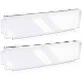 [Upgraded] WR71X10761 Fridge Shelf Trim (Clear) for GE Refrigerators, Door Shelf Insert Module Replacement Part, Replaces WR71X10289, AP4327432 (2 Pack)