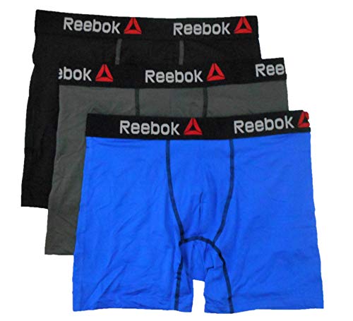 3 Pack Performance Boxer Brief Men - Royal/Black/Grey (Medium)