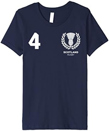 Kids Scotland Scottish Rugby Jersey T-Shirt 6 Navy
