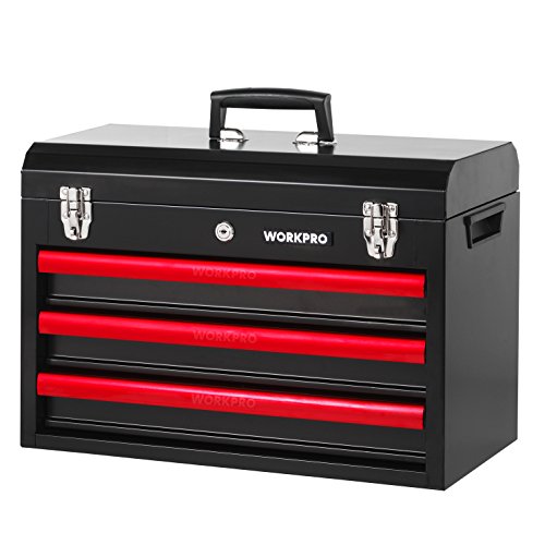 WORKPRO Juego de herramientas mecánicas de 408 piezas con caja de metal resistente de 3 cajones (W009044A) WORKPRO Juego de herramientas mecánicas de 408 piezas con caja de metal resistente de 3 cajones (W009044A)