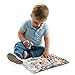 Gleeporte Wooden Chunky Puzzle Zoo Animal Pieces Learning Educational Puzzle Board with Free Standing Pieces for Toddlers & Kids (8 pcs)