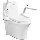 Eosprim Toilet Safety Rails For Seniors, Toilet Safety Frame with Handles for Elderly and Handicap Disabled, Toilet Grab Bars
