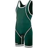 Asics Men's Snap Down Wrestling Singlet (Navy/White)