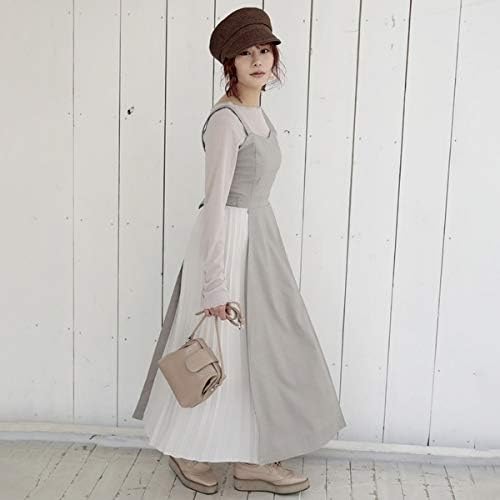 Amazon アルシーヴ チェックサイドプリーツキャミワンピース Gray 02 ワンピース チュニック 通販