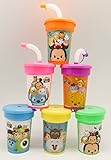 TSUM TSUM by Disney Cups 6 pack Sipper Favor Cups Birthday Party Supplies