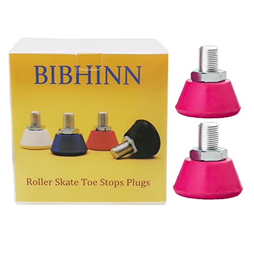 2 Pack BIBHIBNN 5/8 Roller Skate Toe Stops Adjustable Rubber Plugs