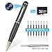 Spy Pen Surveillance Hidden Camera - 1080P Full HD Hidden Pen 32GB Micro SD Card + 8 Ink Fills + Card Clip