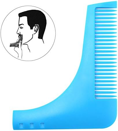 Queentools Professional 2-in-1 Men’s Beard Comb &amp; Beard Shaping Tool for Symmetrical Beard Shaving