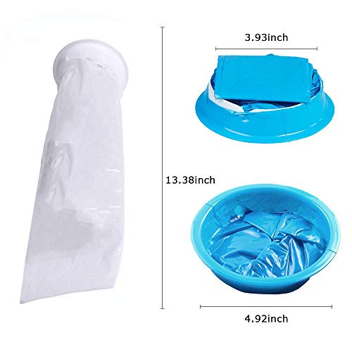 YETOR Emesis Bag,Disposable Vomit Bags, Leakproof Vomiting Bag,Perfect for Seasickness, Car Motion,Kid,Pregnancy Dizziness,Airplane - Portable Waste(25 Pack white)