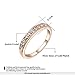 Yoursfs Women's Eternity Engagement Band Ring 18k Rose Gold Plated Pave Shiny Cubic Zirconia Anniversary Bridal Wedding Band Engagement Rings for Liades Gift