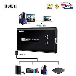 KuWFi Capture Cards for PC Gaming, HDMI to USB3.0