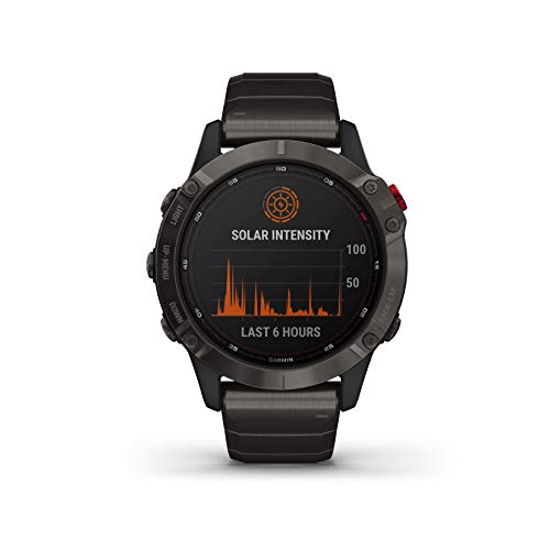 Garmin Fenix 6 Pro Solar Premium Multisport GPS Smartwatch with ...