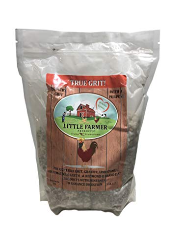 LITTLE FARMER PRODUCTS True Grit Poultry Grit for Chickens, Grit for Poultry with Granite, Limestone & Redmond Clay, Chicken Grit for Laying Hens, 5 lb