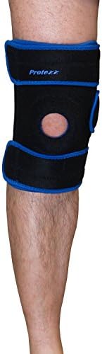 ProtexxKnee Sport Protective Support Brace with Durable Plastic Stays, Black