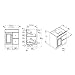 Design House 545053 Wyndham White Semi-Gloss Unassembled Vanity without Top features 1-Door and 2-Drawers, 24” Wide x 31.5” Tall x 21” Deep